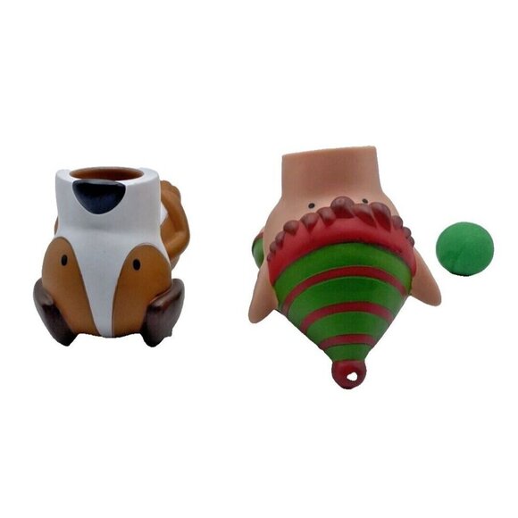 Hog Wild Christmas Elf And Dog Doggy Popper With 1 Ball Toy Soft Air Power Play - Picture 9 of 12